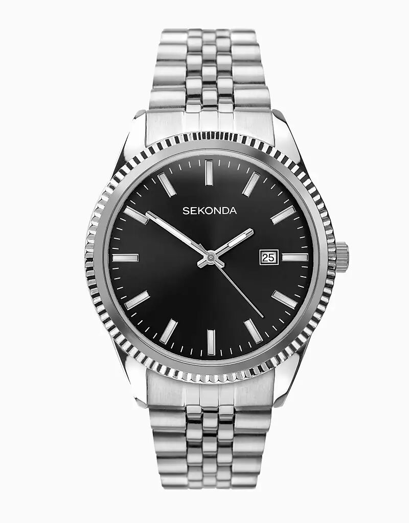 

Мужские аналоговые часы черного цвета Sekonda