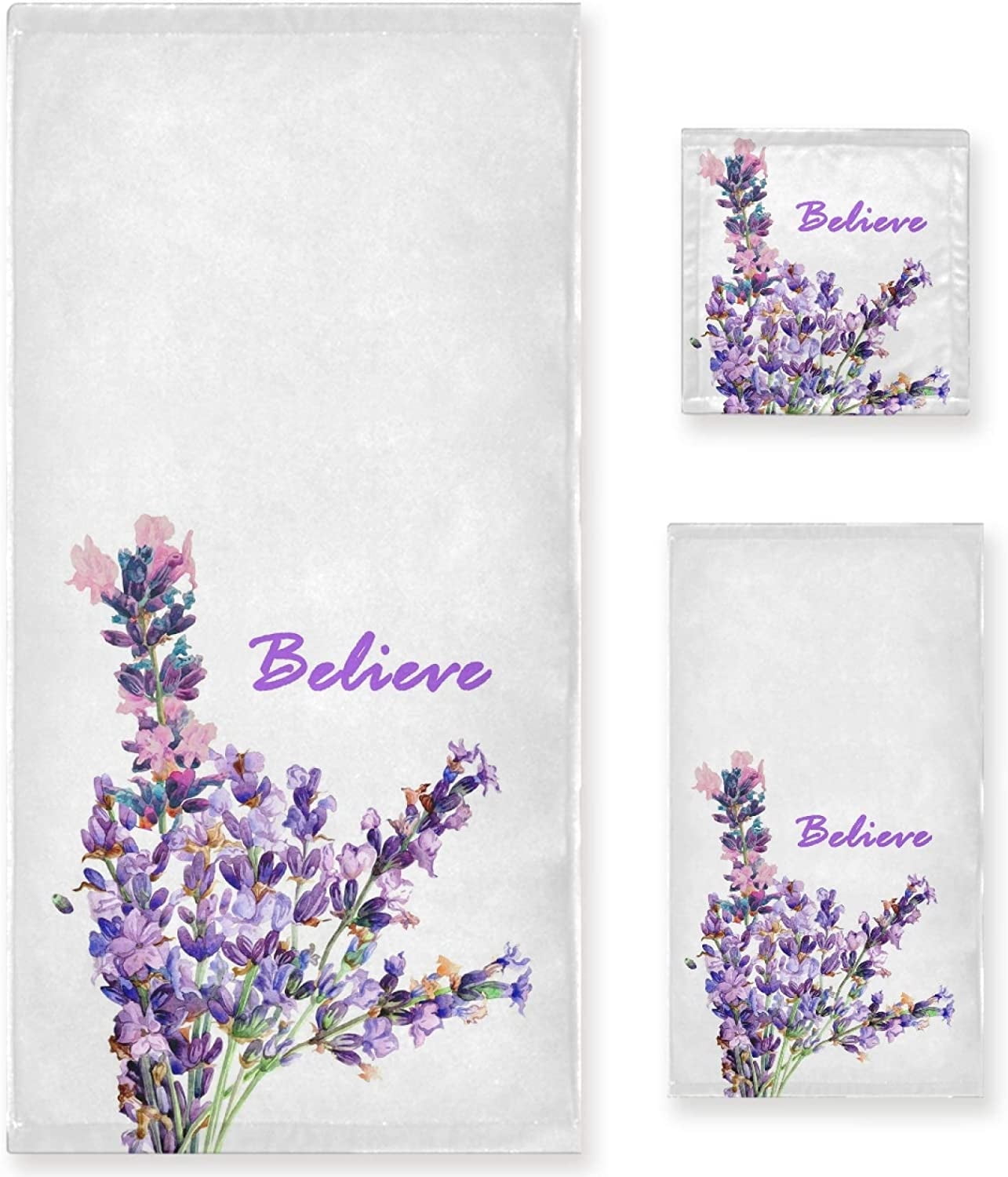 

Набор полотенец банных Believe Lavender Dreamstime, фиолетовый