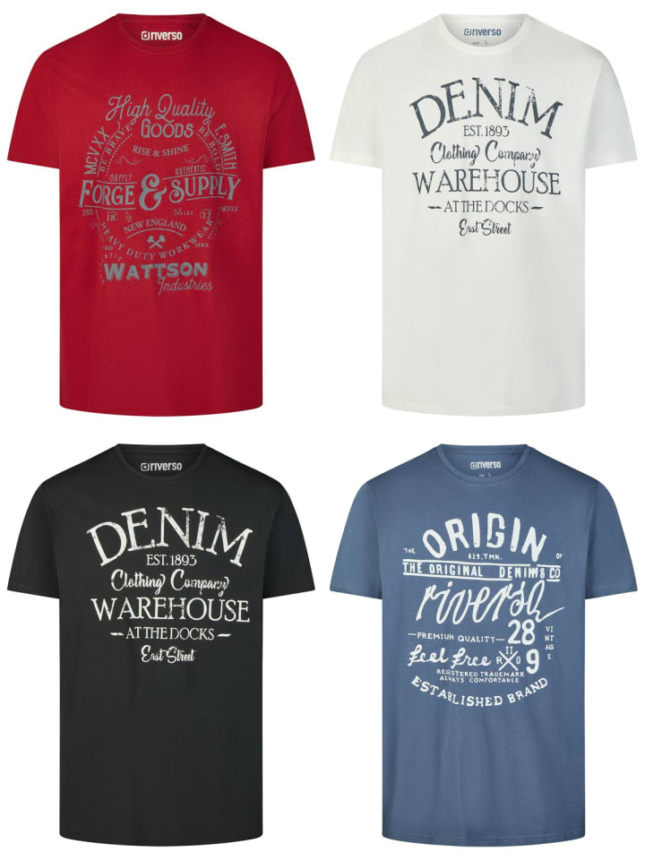 

Набор из 4 разноцветных футболок RIVLeon