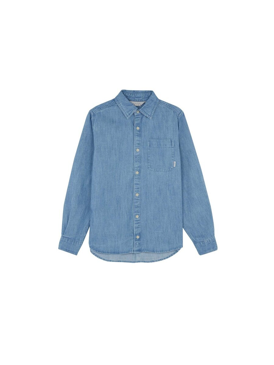 

Рубашка на пуговицах Scalpers Regular fit Button Up Shirt, синий