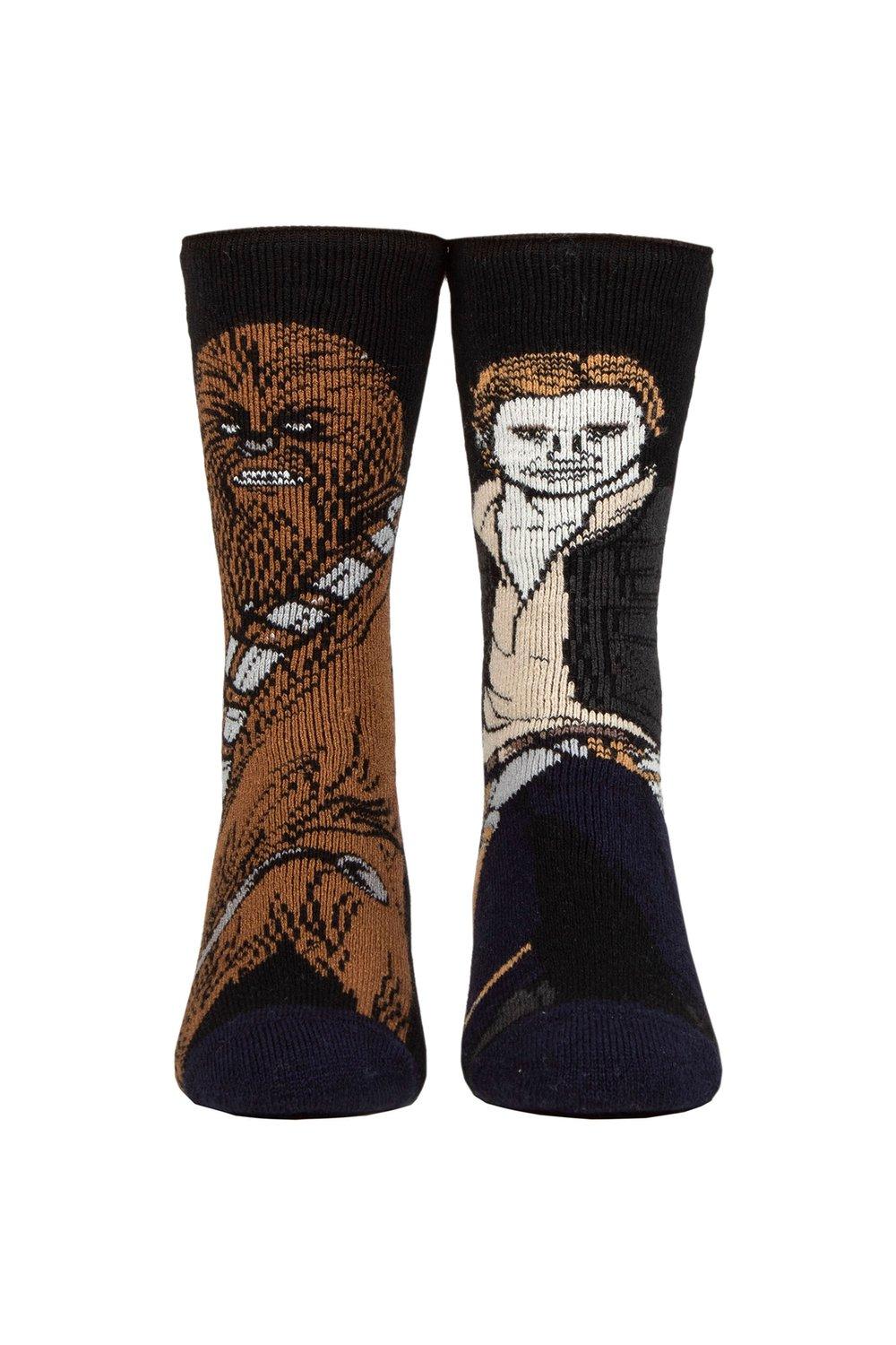 

Детские 1 пара теплодержателей SOCKSHOP, термоноски Disney Star Wars 1,6 TOG Lite Chewie and Han SOCKSHOP, черный