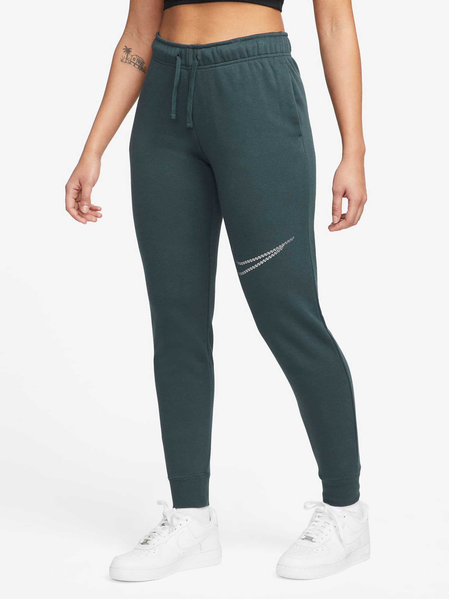 

Спортивные брюки Nike W NSW CLUB FLC SHINE MR PANT, зеленый