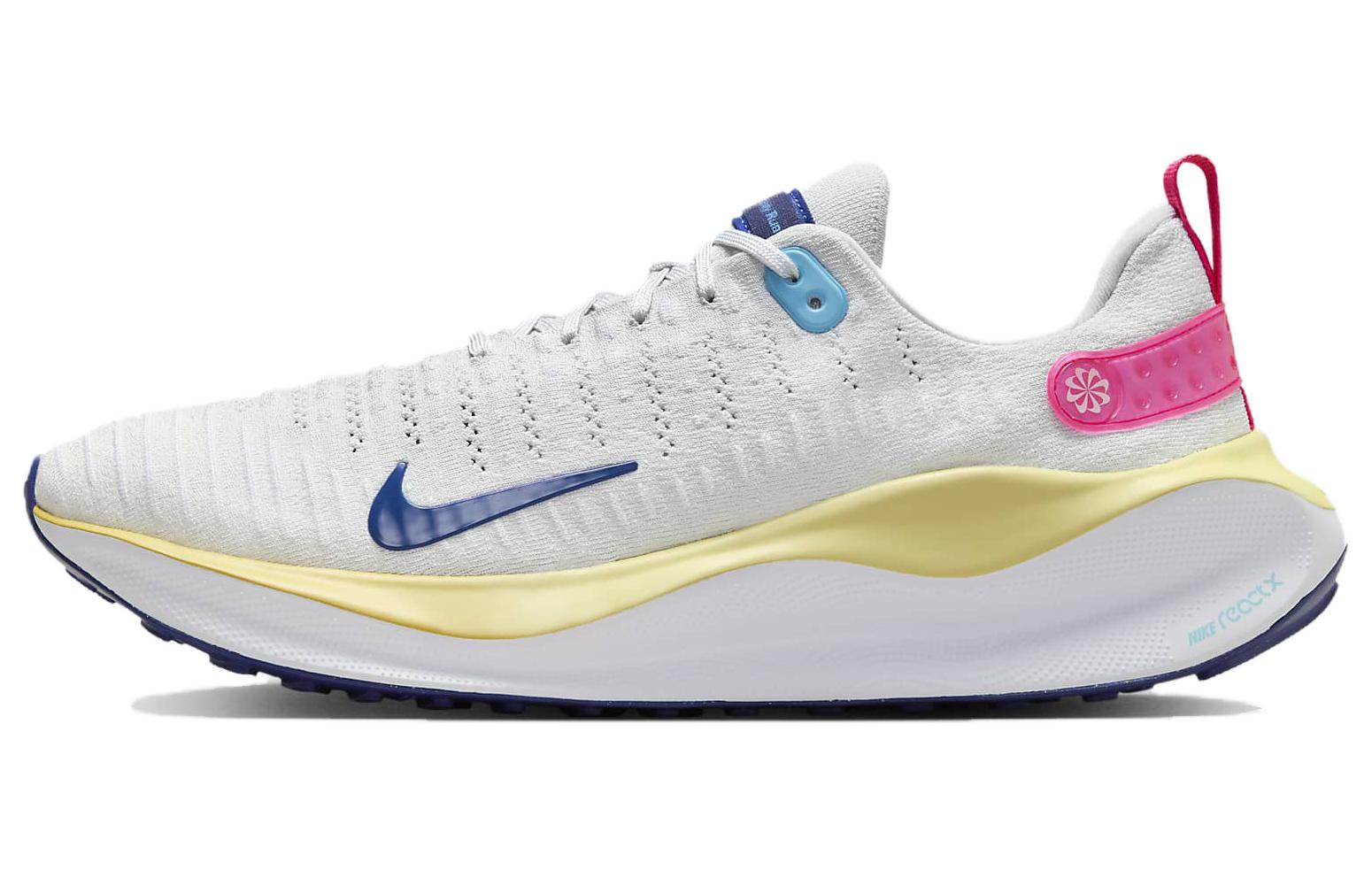 

Nike ReactX Infinity Run 4 Photon Dust Saturn Gold Deep Royal, Белый Розовый