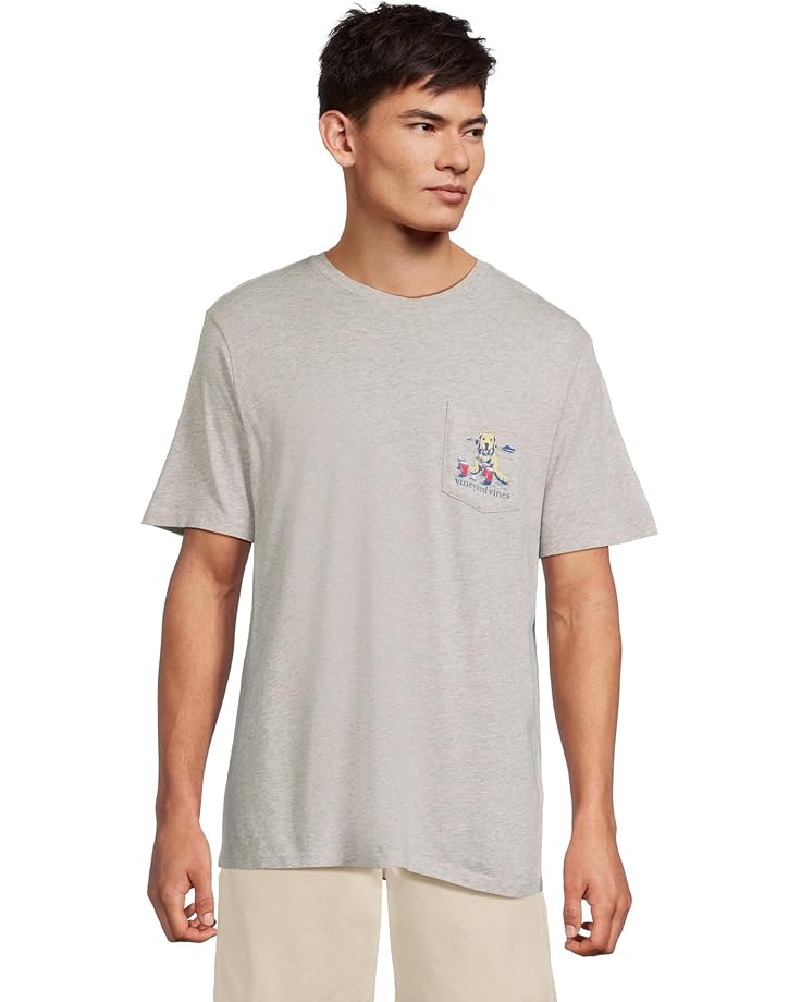 

Футболка Vineyard Vines Pup Cup Short-sleeve Tee, цвет Grey Heather