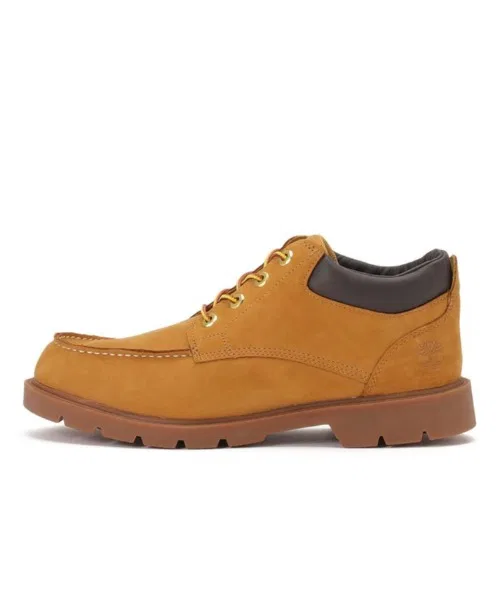 Ботинки Timberland BASIC SINGLE MOC TOE OX WP из премиальной кожи, водонепроницаемые, жёлтые