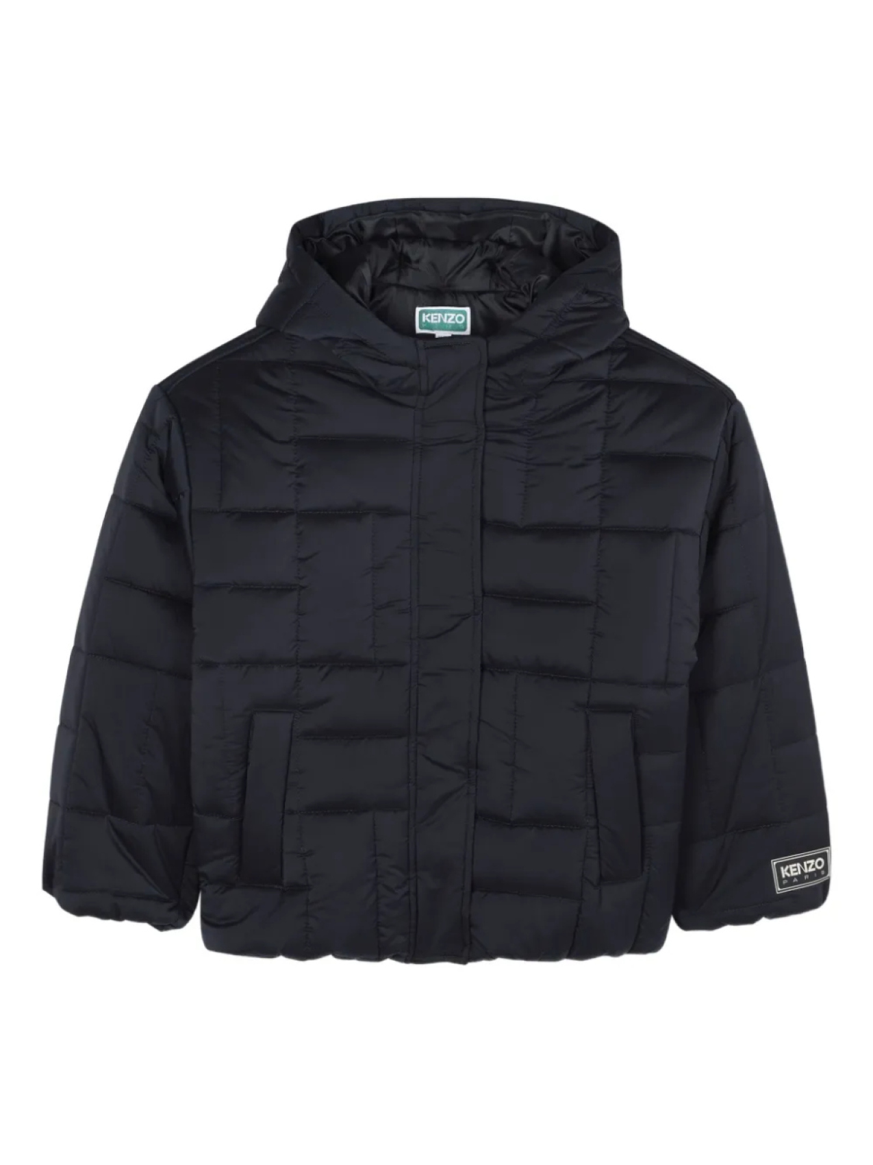 

Kenzo Kids пуховик с капюшоном, синий