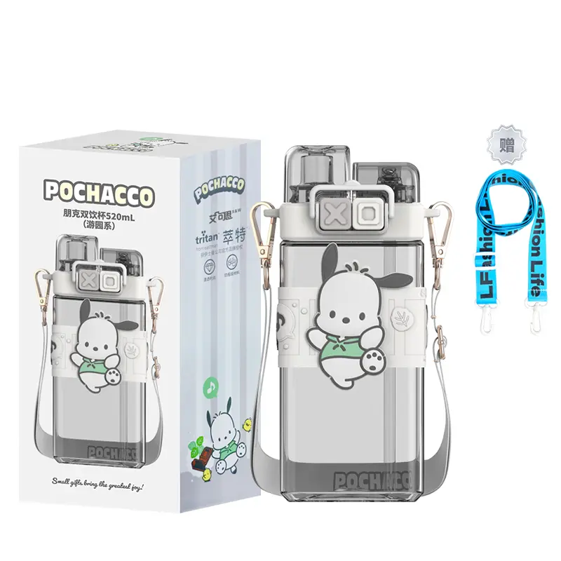 

Hello Kitty Ugly Fish Hantong соломенные стаканы 520 мл Sanrio, Pacha Dog Water Cup + Lflife Water Cup Strap