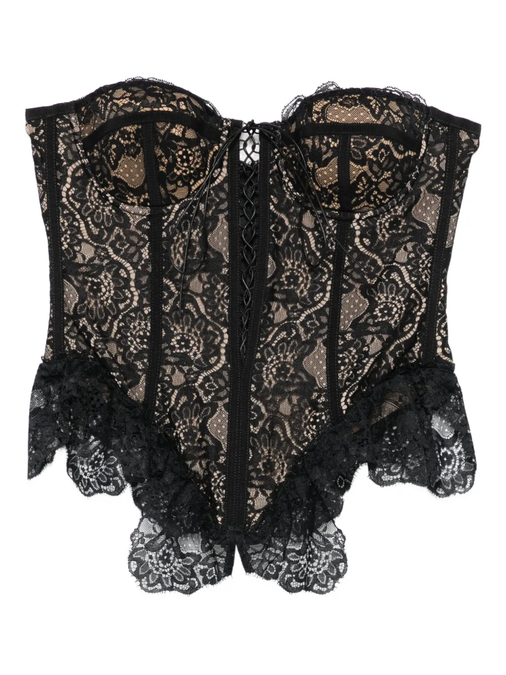 

Топ-корсет с вырезом в форме сердца Giuseppe Di Morabito, черный