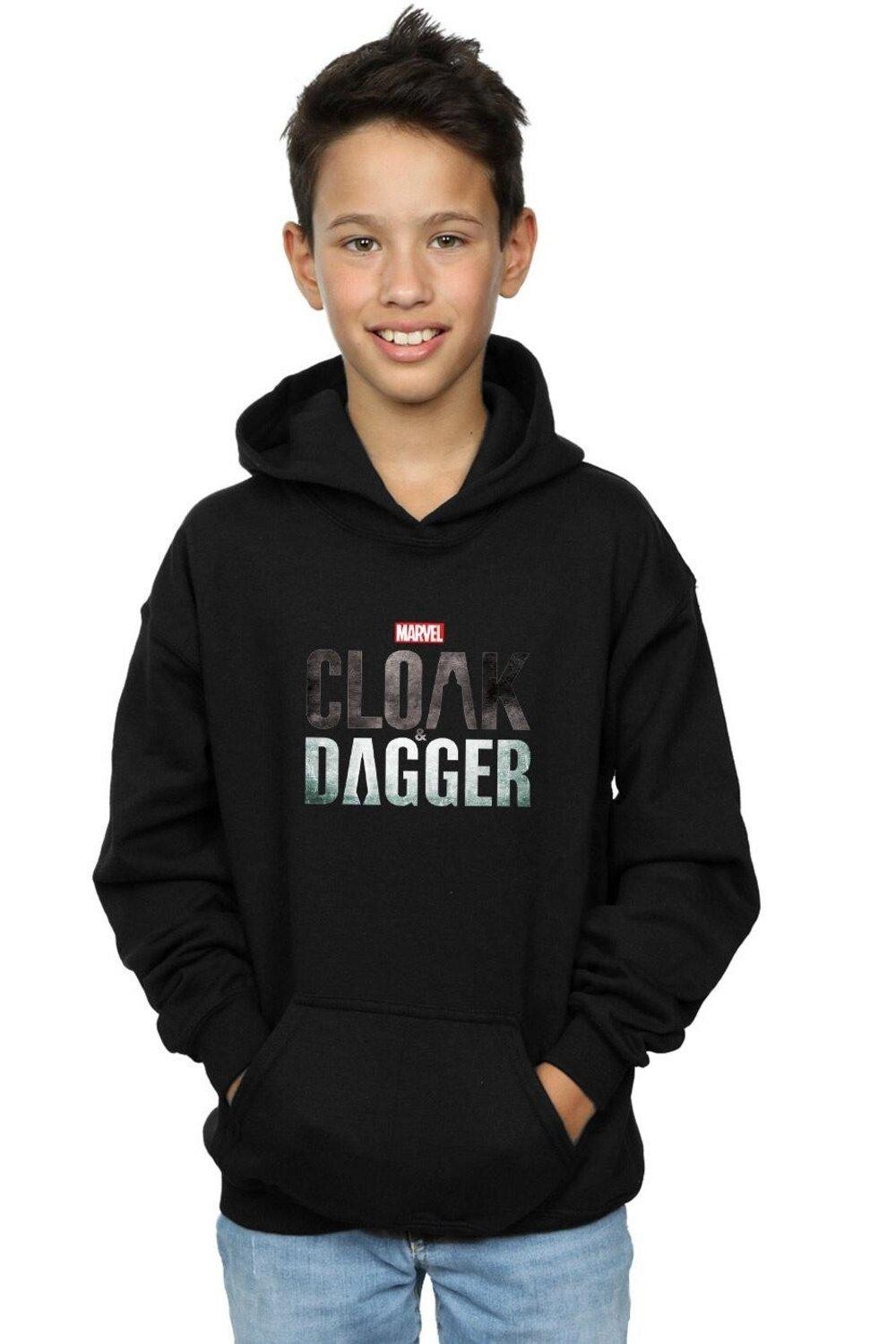 

Толстовка с логотипом Cloak And Dagger Marvel, черный