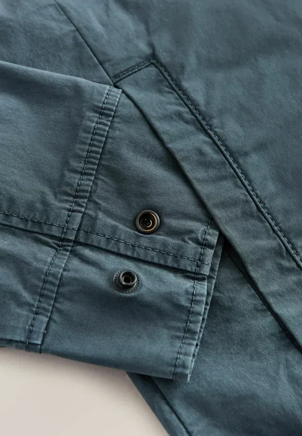 Куртка джинсовая Regular fit zip through Next, синий — фото 2