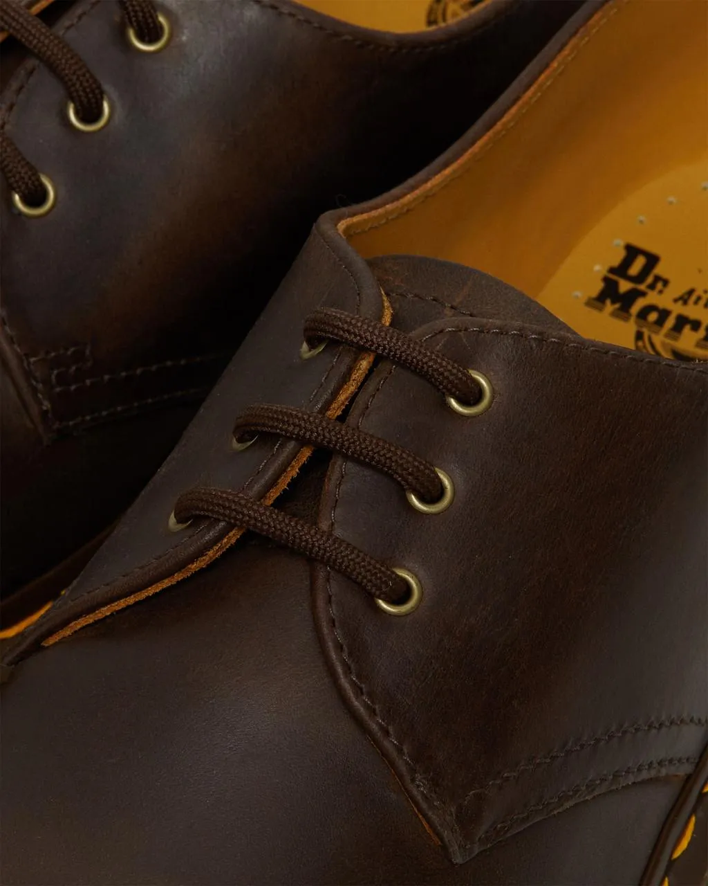 Туфли-оксфорды кожаные Dr. Martens 1461 Crazy Horse, коричневый — фото 3