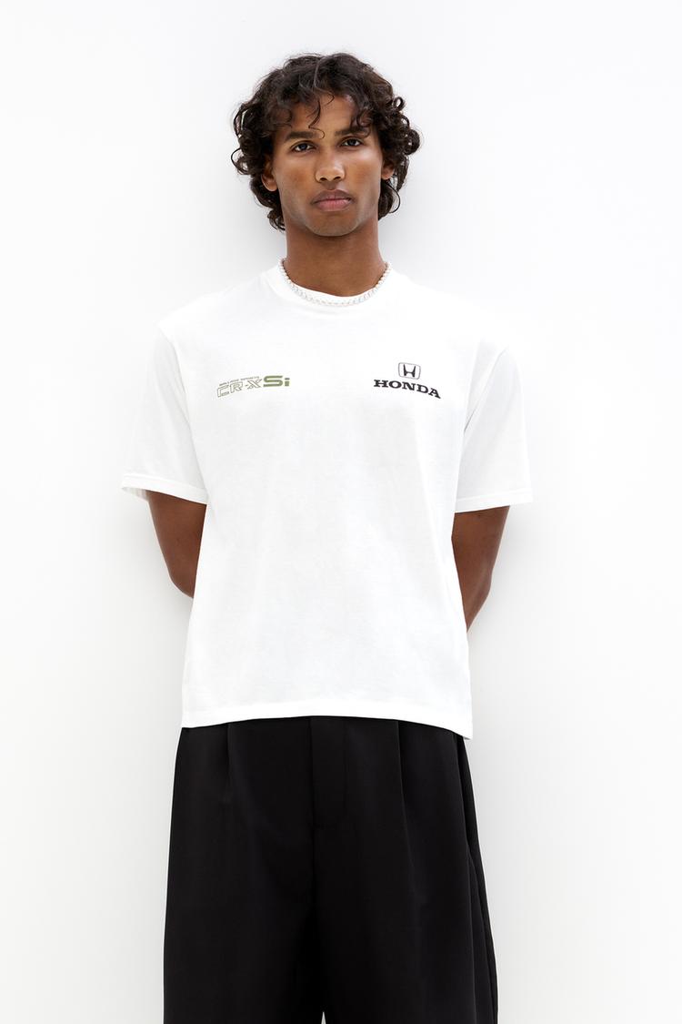 

Футболка Honda Pull And Bear, белый