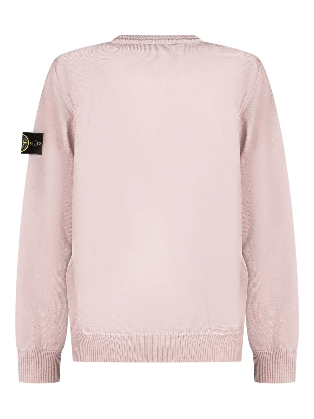 Свитер с круглым вырезом Stone Island Junior, розовый — фото 2