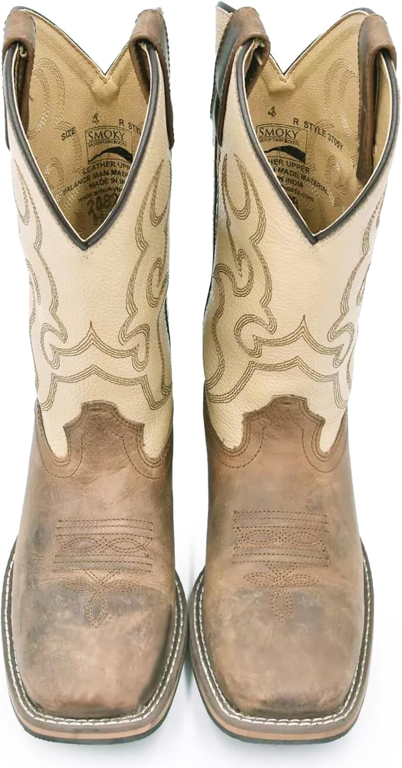 Ботинки Smoky Mountain для мальчиков Smb-scout-k Smoky Mountain Boots, коричневый/кремовый — фото 3