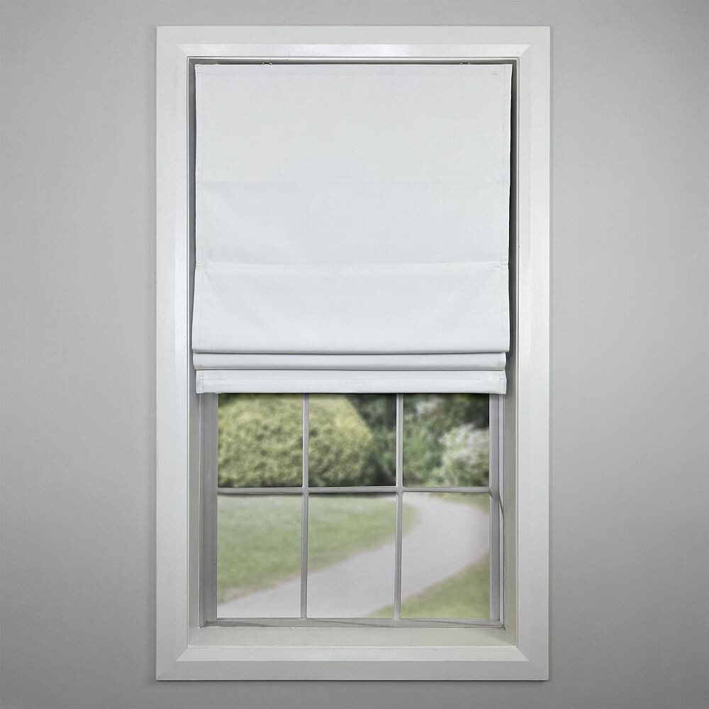 

Versailles Home Fashions Octavia Cordless Blackout Roman Shade, белый