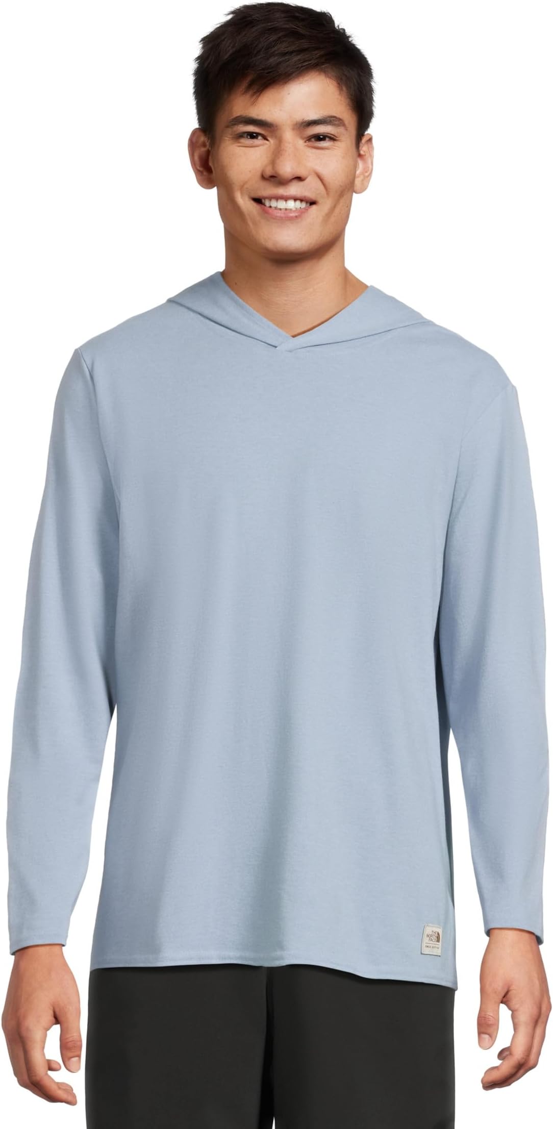

Толстовка The North Face Men's L/S Heritage Patch Hoodie Tee, цвет Steel Blue Heather