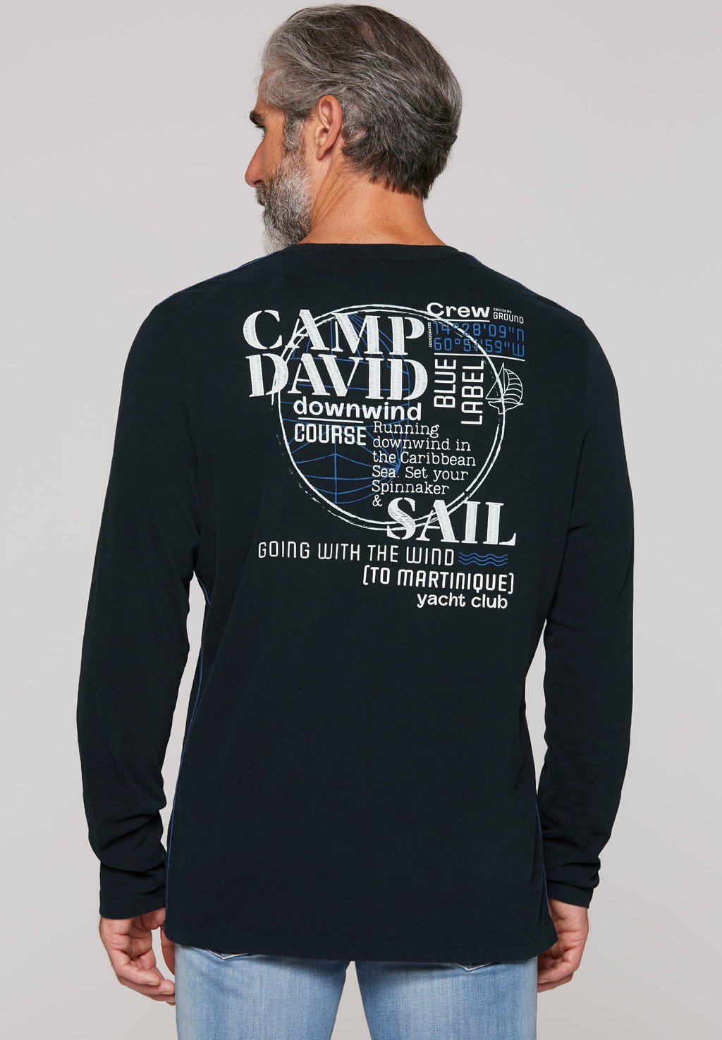 

Лонгслив RÜCKEN Camp David, темно-синий