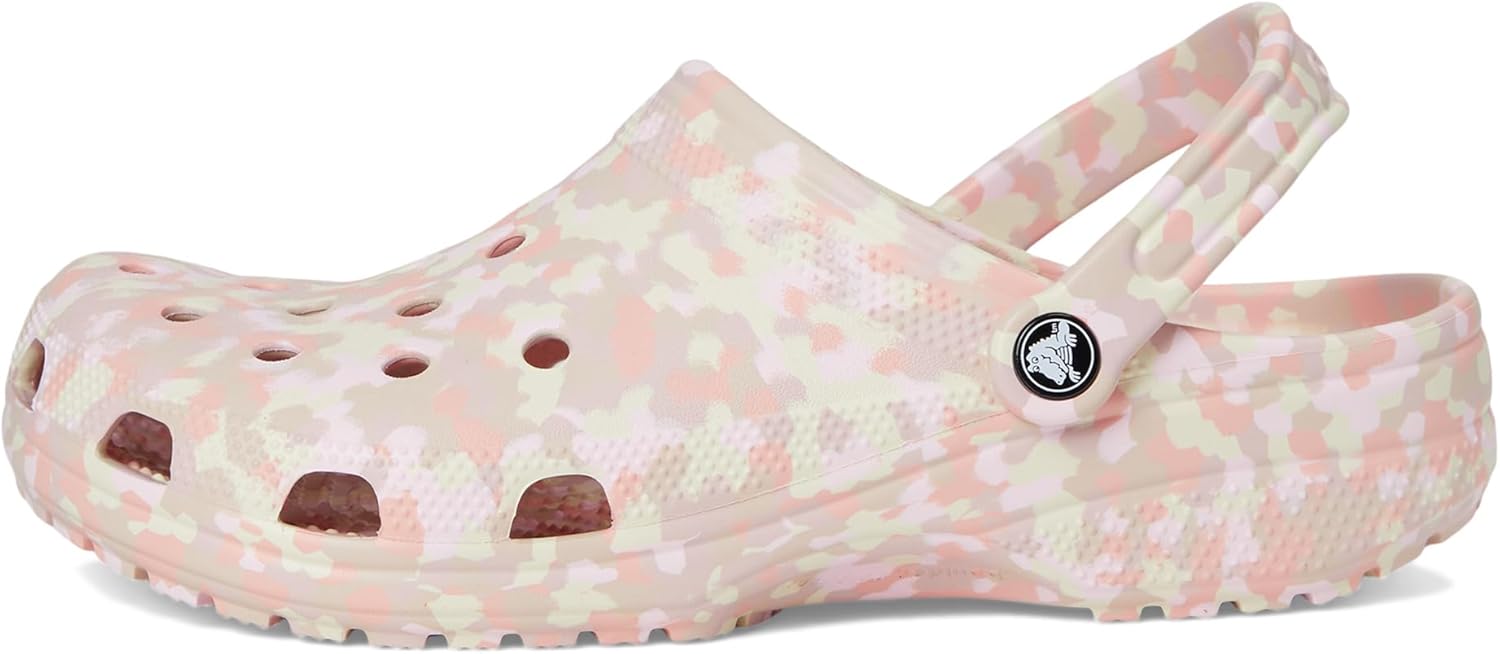 Унисекс сабо Crocs Classic с графическим принтом, розовый — фото 4