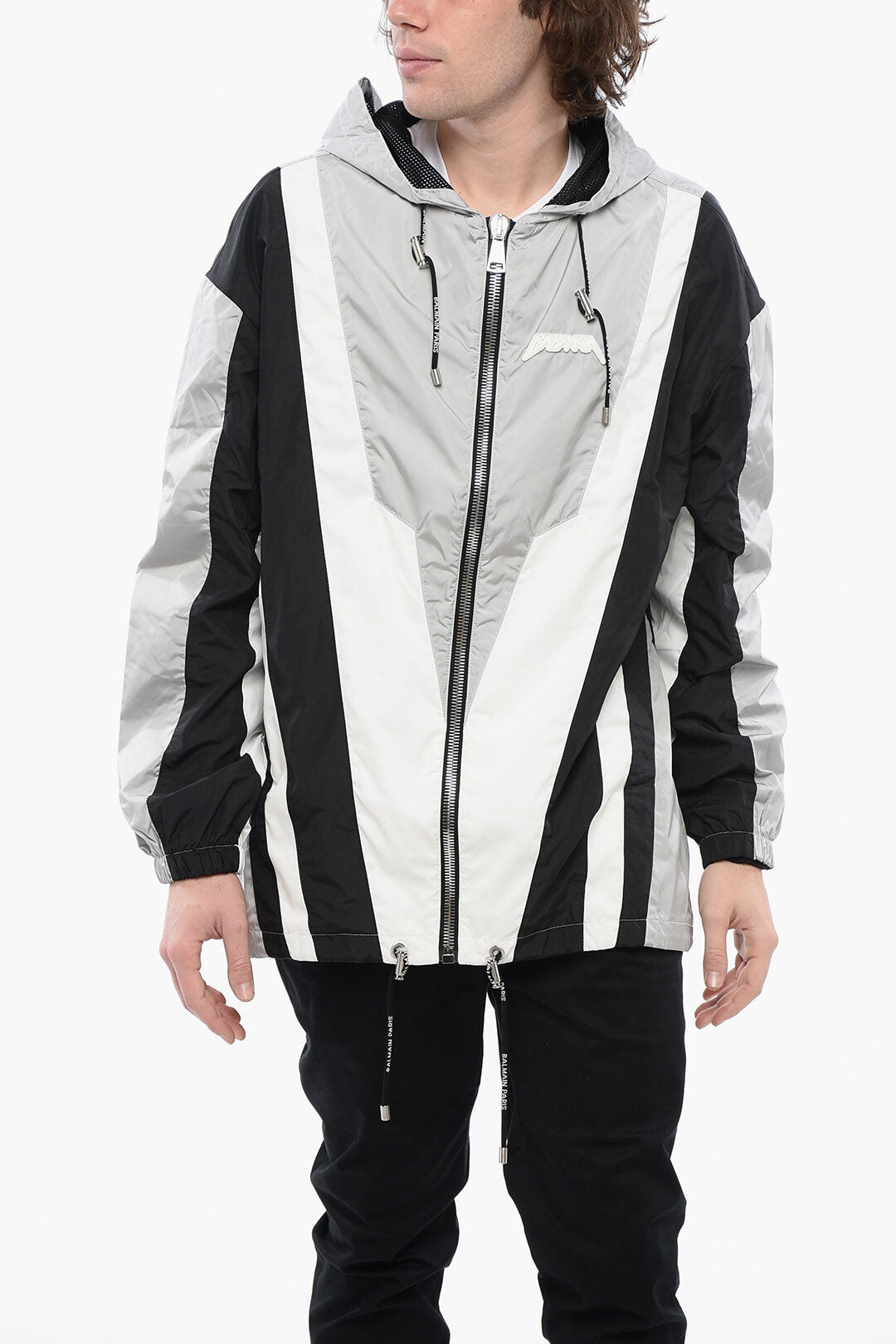 

Ветровка из нейлона Balmain Color Block Patterned Multicuts