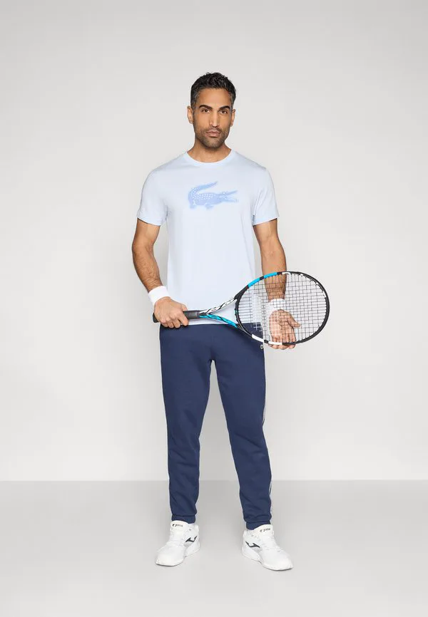 Спортивная футболка с большим логотипом Lacoste Sport, Phoenix Blue/Aphylla — фото 2