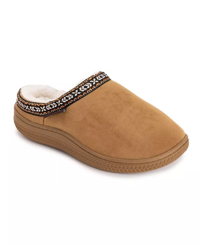Женские сабо из искусственной замши MUK LUKS, коричневый/бежевый