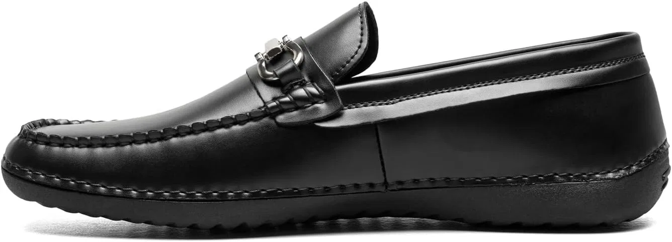Мужские слипоны Stacy Adams Delano Driver Loafer Drivers Slippers, Black — фото 4