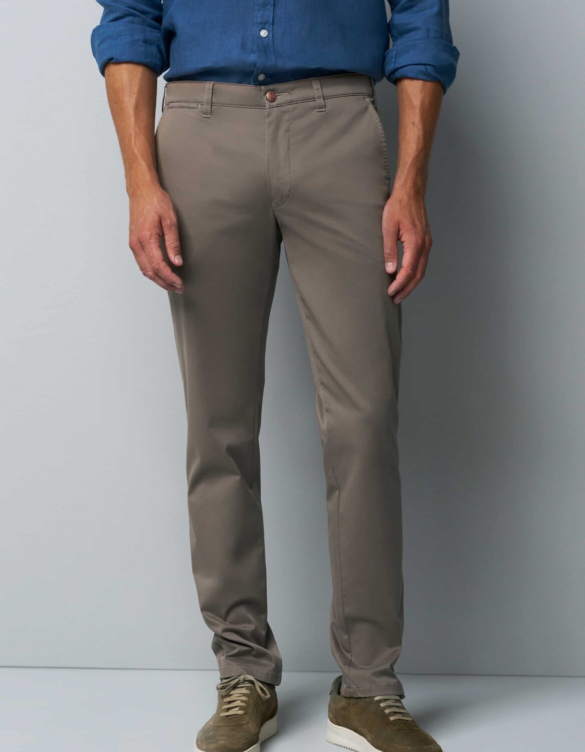 

Брюки чинос Meyer M5, серо коричневый