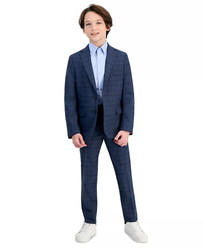 

Костюм в клетку Big Boys Slim-Fit Kenneth Cole Reaction, синий