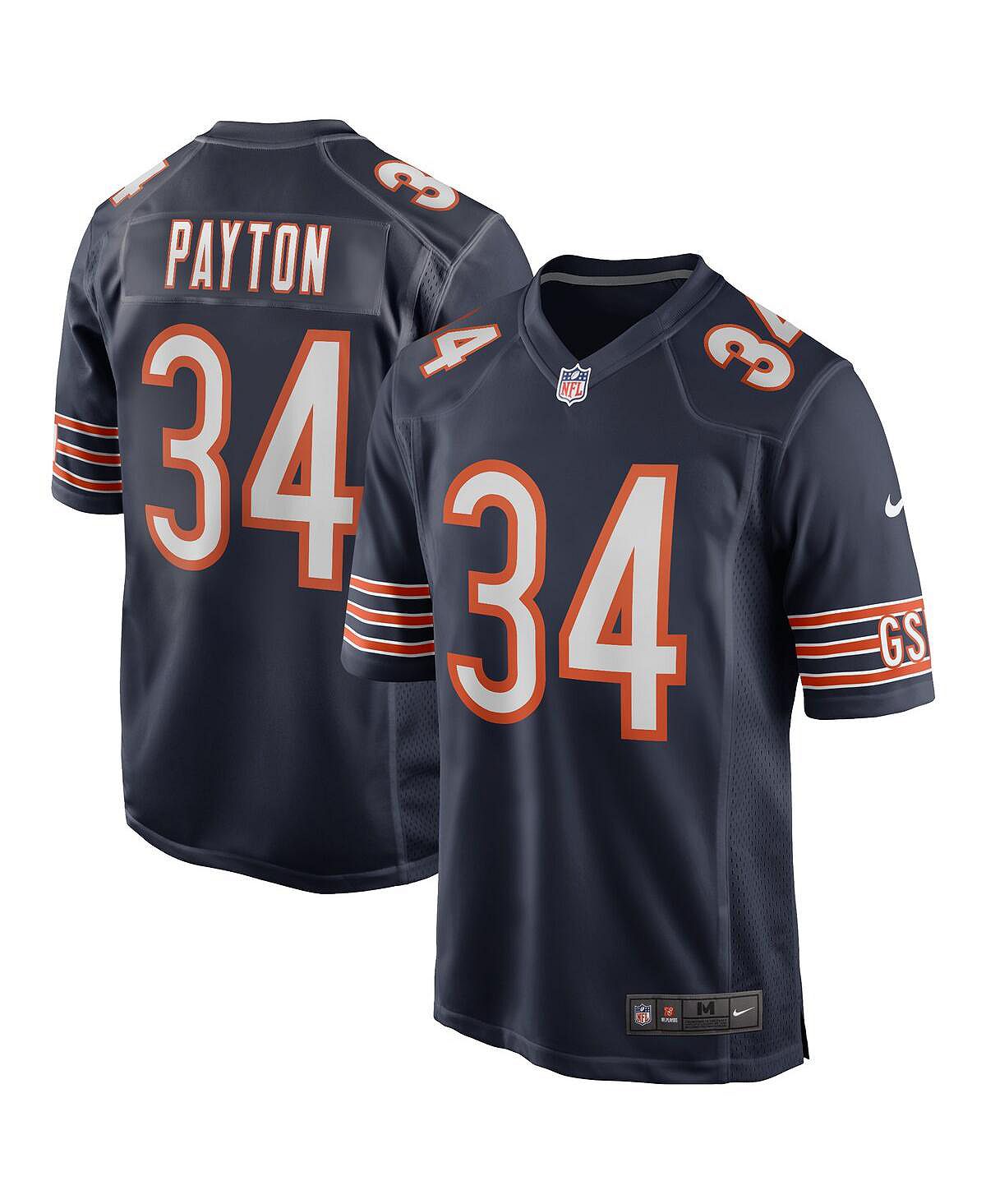 

Мужская футболка Walter Payton Navy Chicago Bears Game для пенсионеров Nike