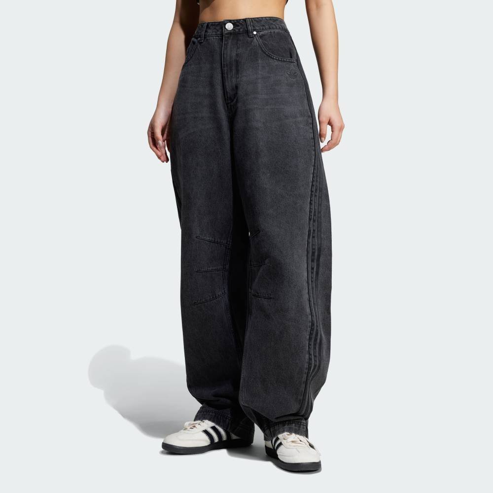 Джинсовые брюки Adilenium Season 3 Banana Fit Washed Denim Adidas, black