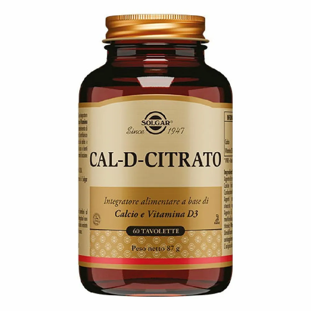 

Cal D Цитрат 60Tav Здоровье костей Solgar