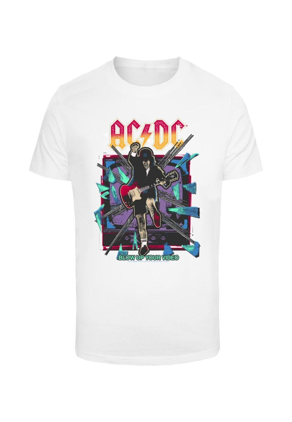 

Футболка с принтом ACDC BLOW UP YOUR VIDEO JUMP Merchcode, белый