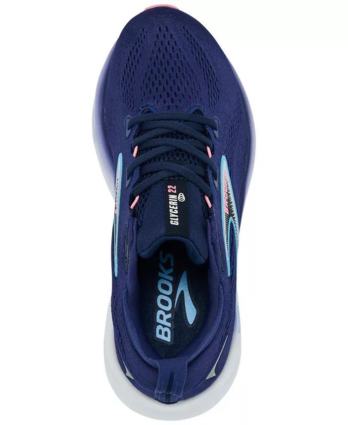Женские беговые кроссовки Glycerin 22 от Finish Line Brooks, синий — фото 3