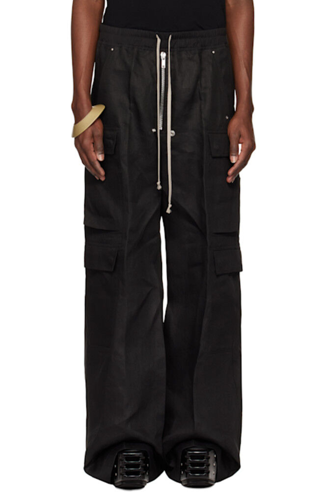 

Черные брюки-карго Hollywood Cargobela Rick Owens