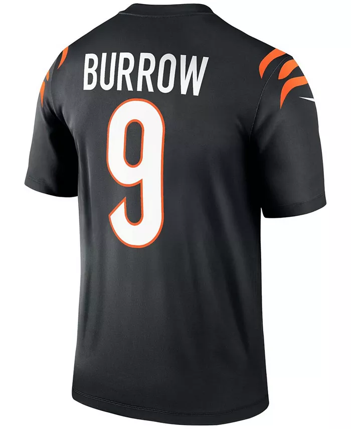 Мужская футболка Joe Burrow Black Cincinnati Bengals Legend Nike — фото 2