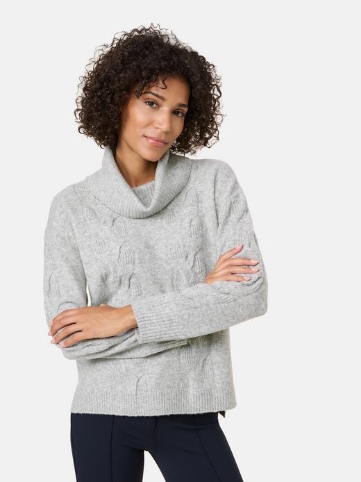 

Свитер с высоким воротником Gerry Weber, серебряный