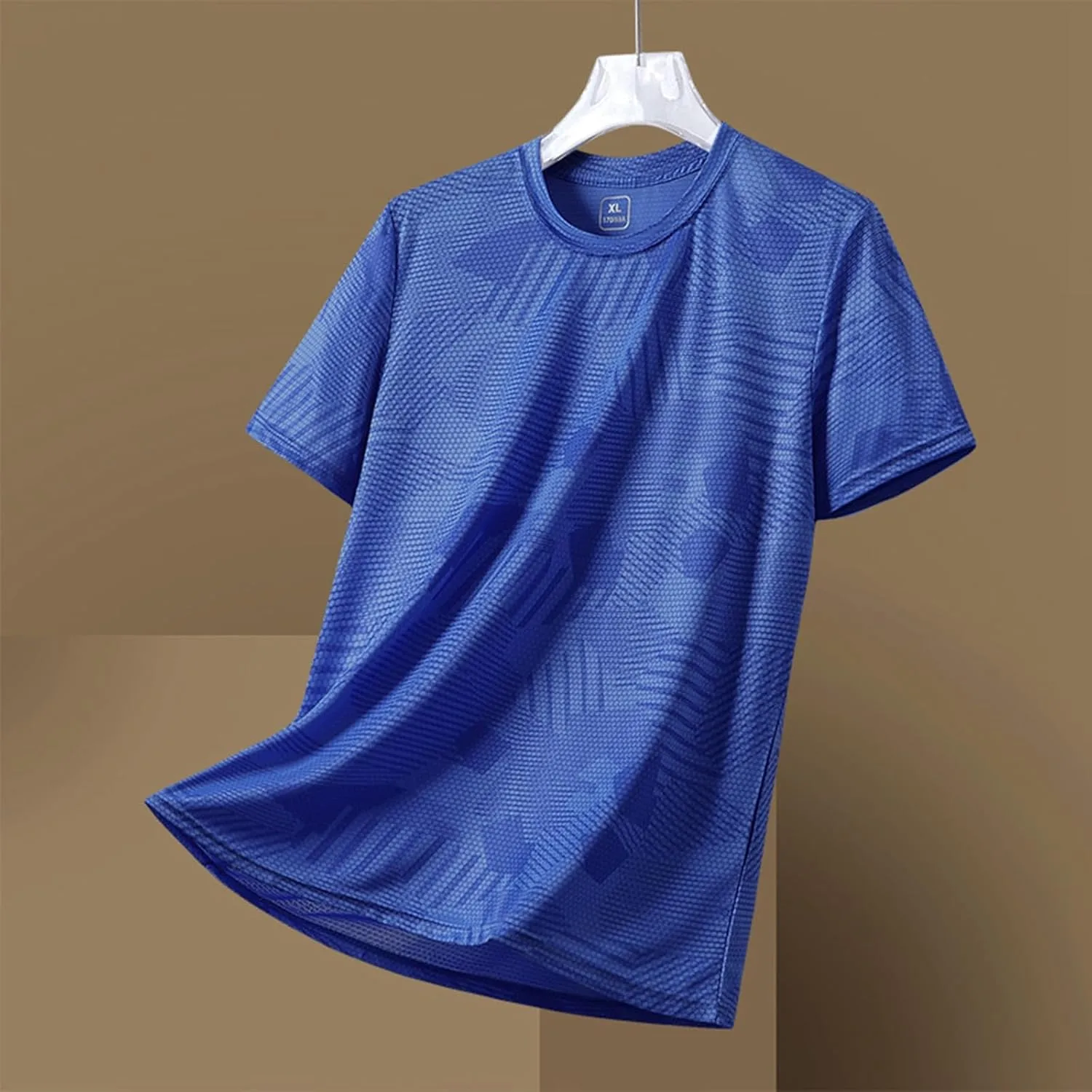 Мужская футболка Ice Silk с коротким рукавом, влагоотводящая — фото 2