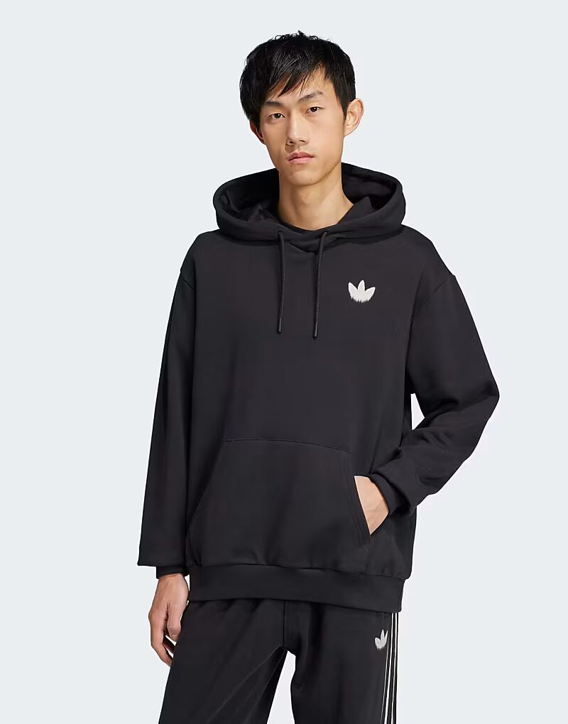 

Толстовка с капюшоном Adidas Originals Skeleton черного цвета