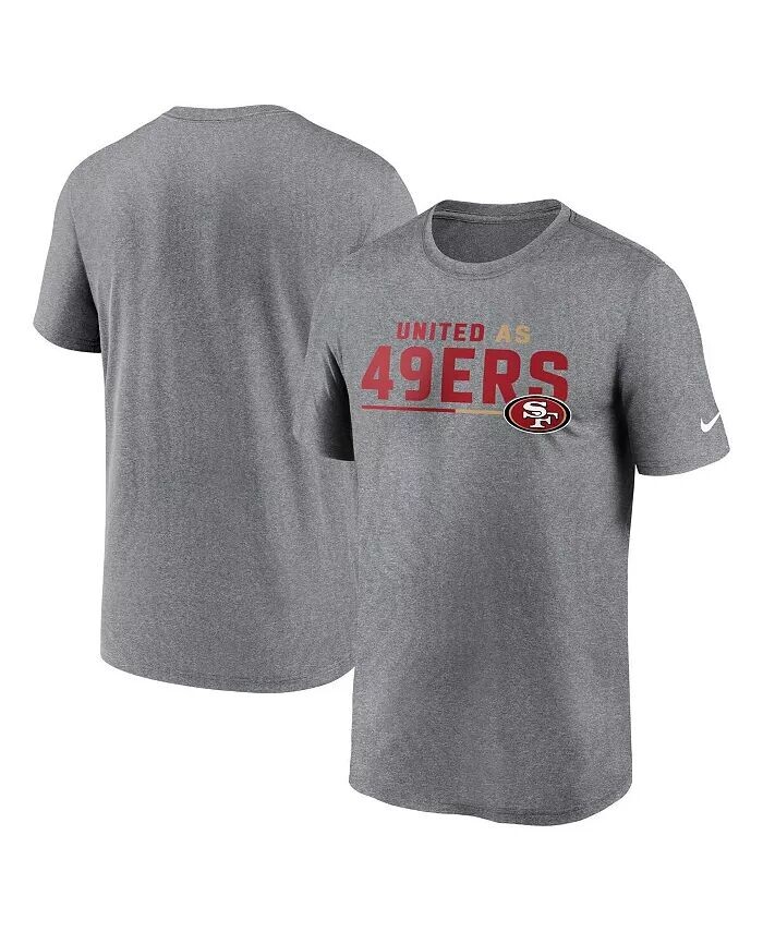 

Мужская футболка Heather Gray San Francisco 49ers Legend Team Shoutout Performance Nike