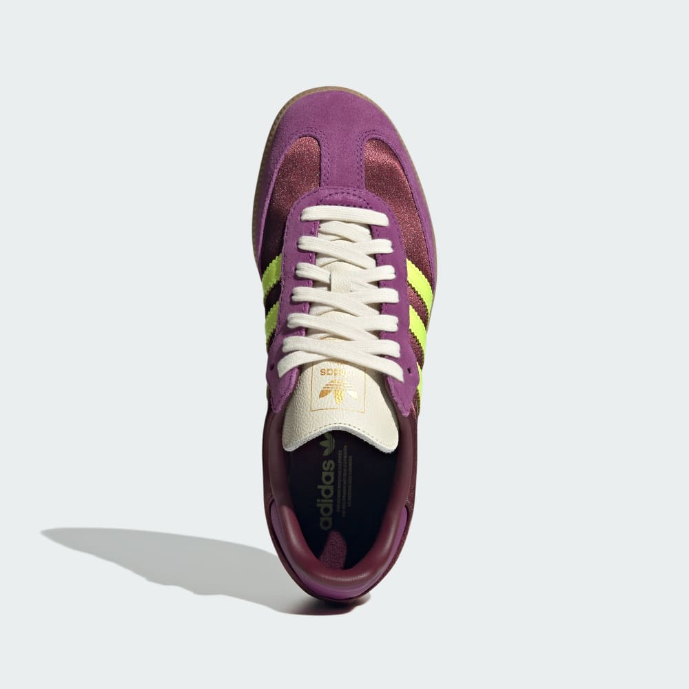 Кроссовки Adidas Samba OG Shoes, цвет Maroon/Rich Mauve/Gum — фото 2