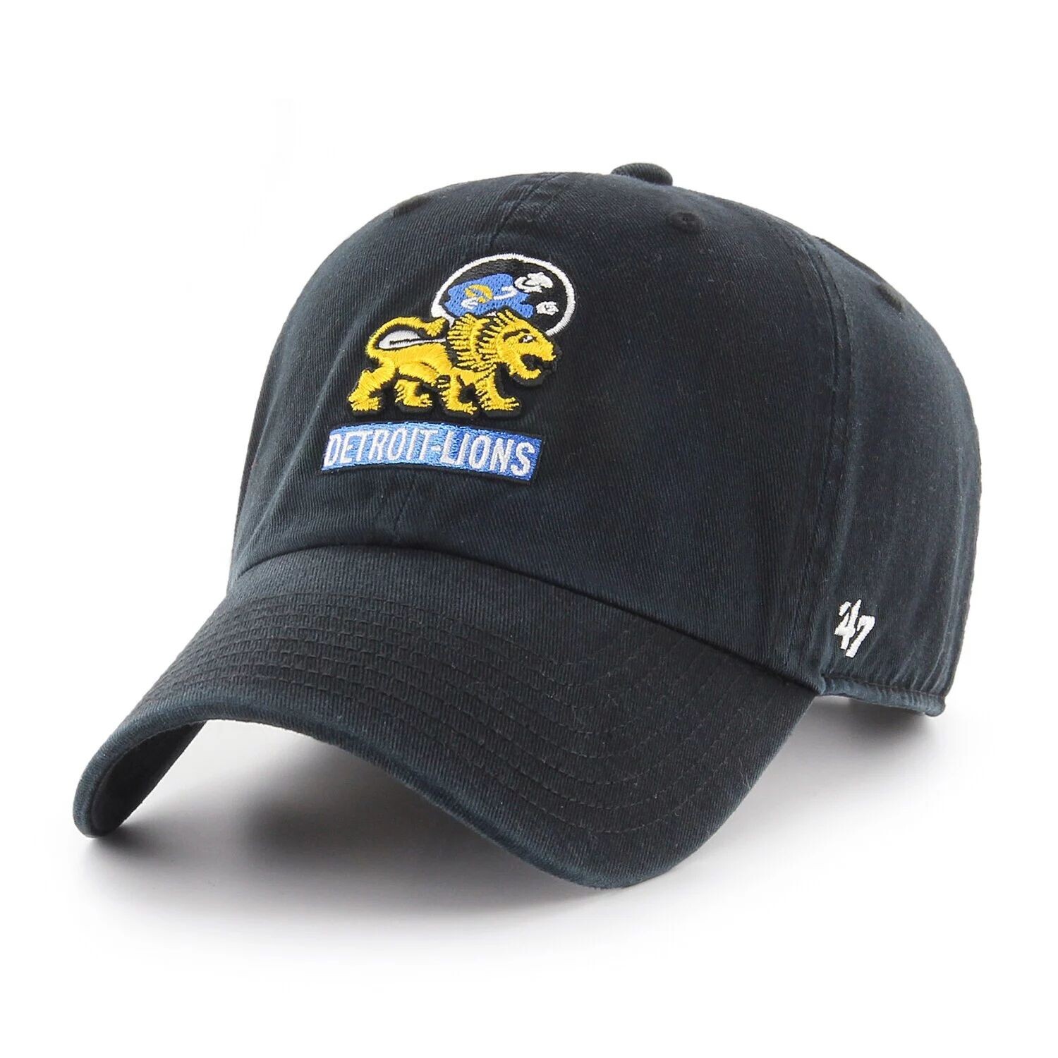

Мужская регулируемая шляпа '47 Black Detroit Lions Clean Up Legacy