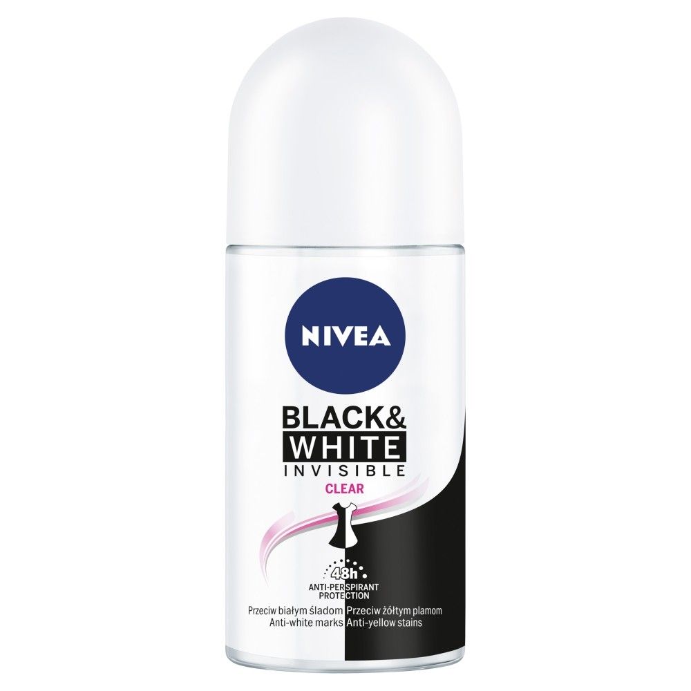 

Nivea Black&White Invisible Clear антиперспирант для женщин, 50 ml