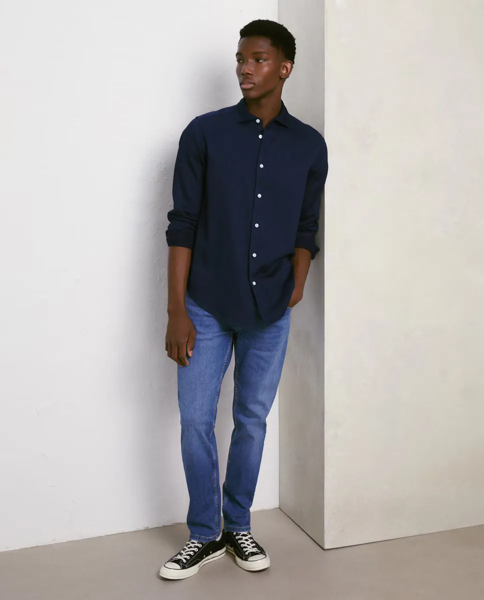 

Узкие эластичные мужские джинсы Easy Wear, синий
