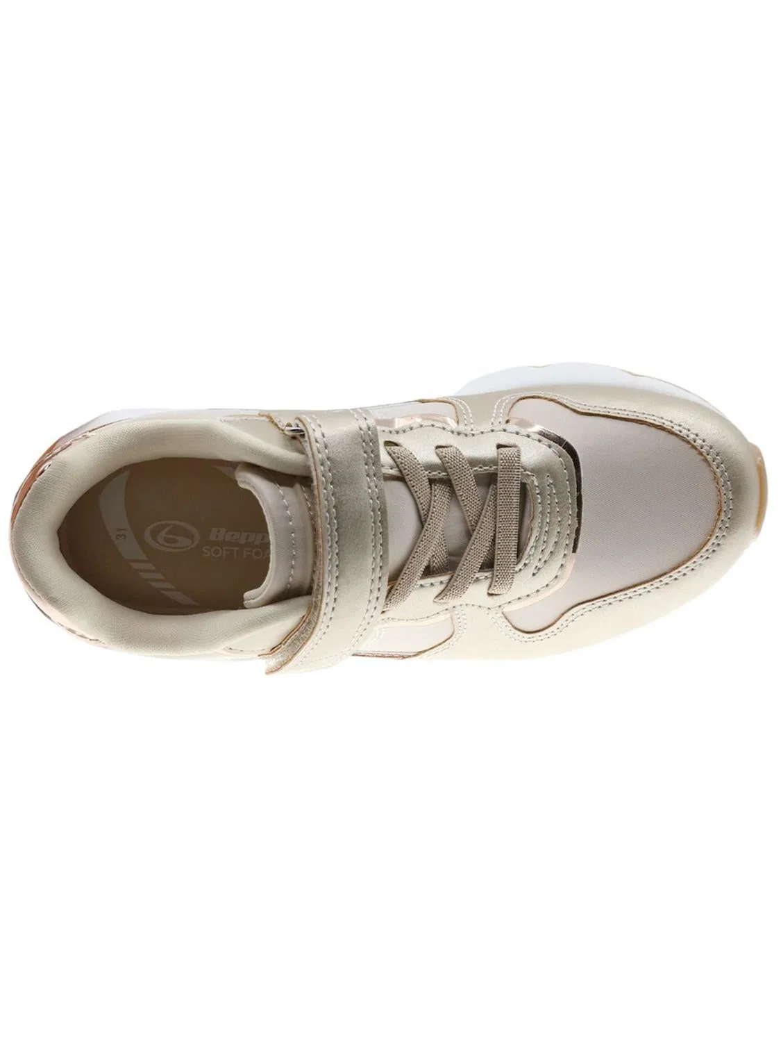 Кроссовки Beppi Casual Shoe золотого цвета — фото 3