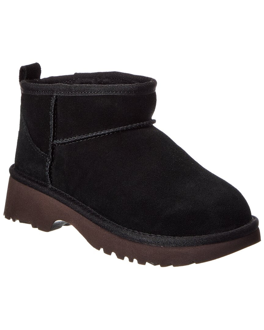 

Замшевые ботинки UGG Kids Classic Ultra Mini New Heights Ugg, черный