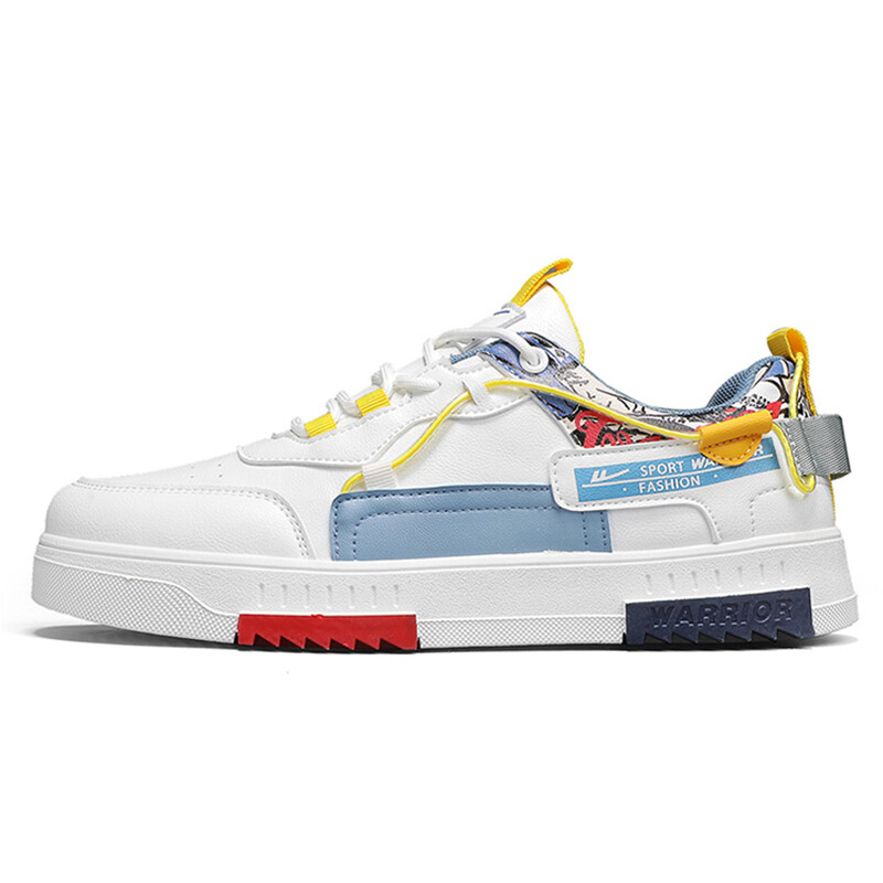 

Кроссовки WARRIOR Skateboarding Shoes Men Low-top, белый/синий