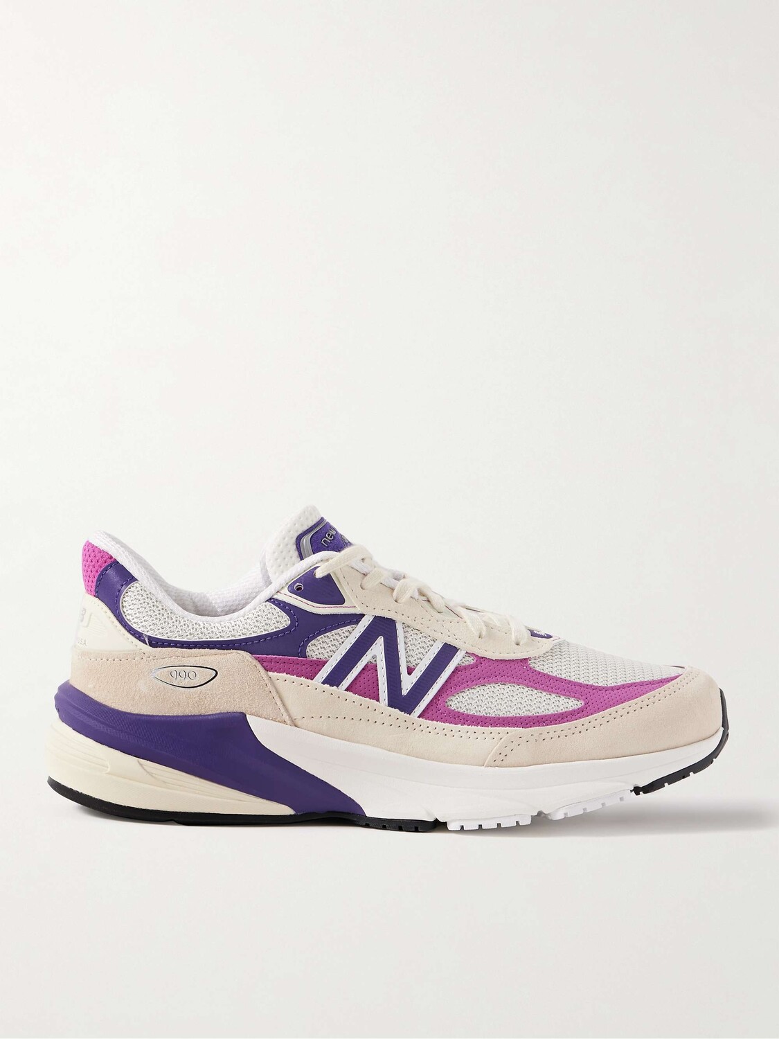 

Сетчатые кроссовки 990v6 с замшевой отделкой NEW BALANCE, белый