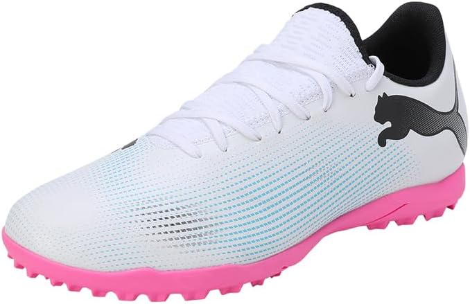 

Футбольные бутсы Puma Men's Future 7 Play Turf Trainer, белый/черный/розовый