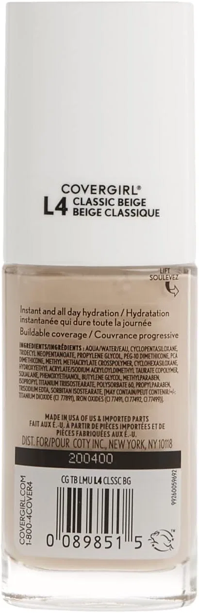 Тональное средство матовое Covergirl Trublend Liquid Makeup Classic Beige L4 1 fl oz — фото 2