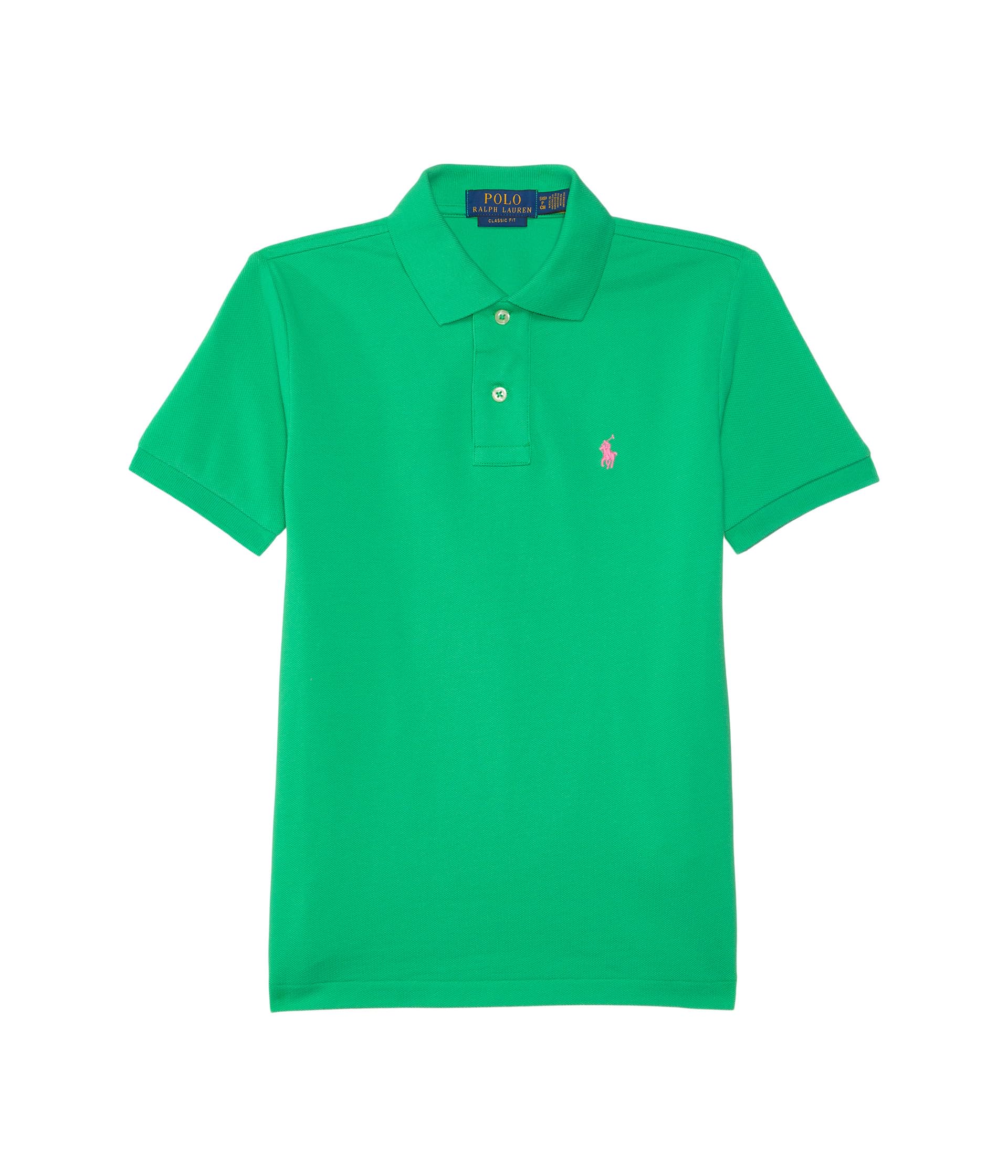 

Поло Polo Ralph Lauren Kids Classic Fit Cotton Mesh Polo Shirt, цвет Plato Green